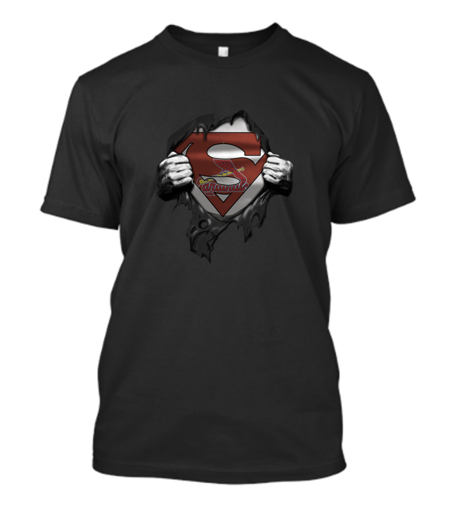 St. Louis Cardinals Superman Logo Mashup For Fans T-Shirt