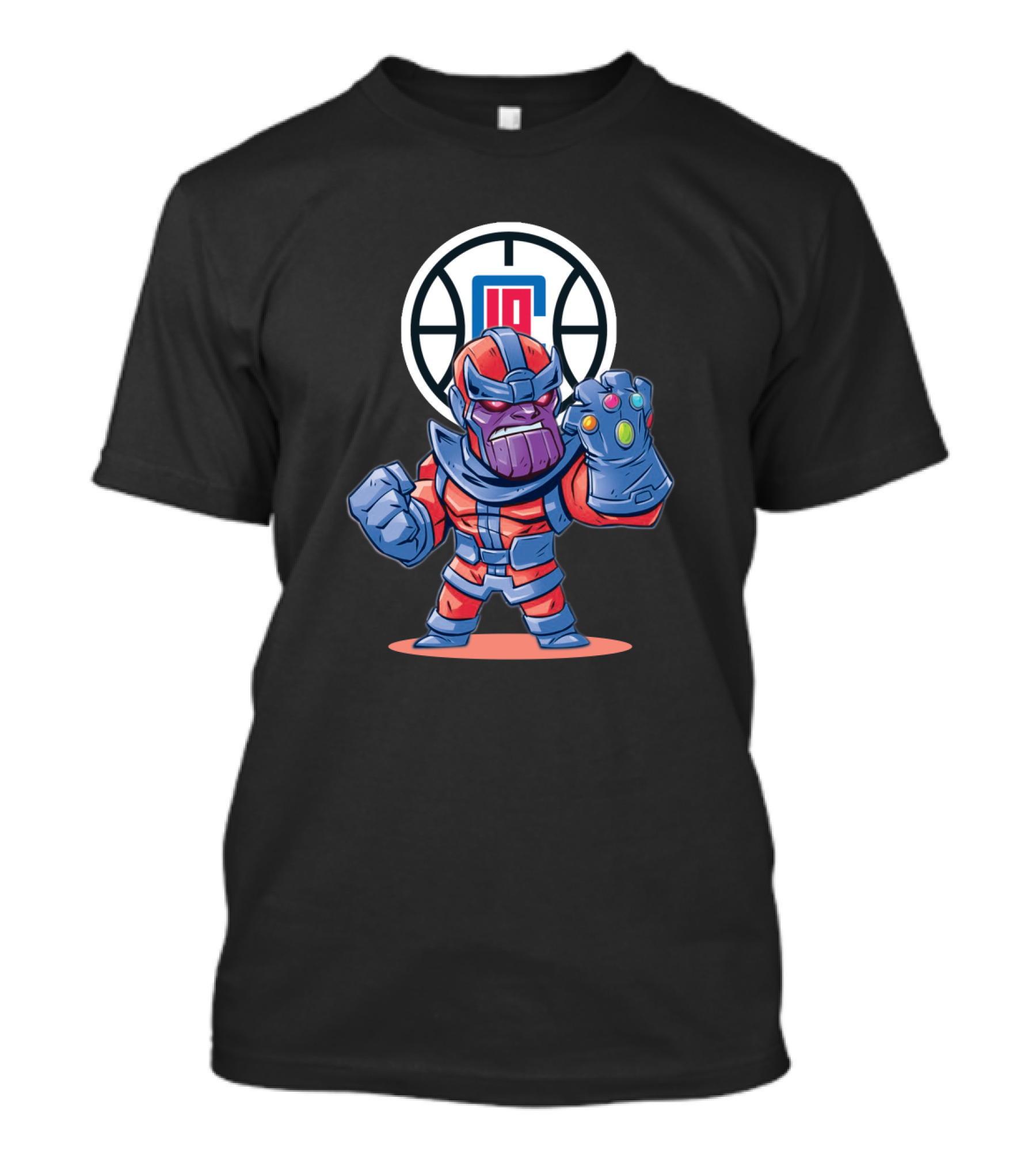 Thanos La Clippers Fans Battle Stance Infinity Gauntlet T-Shirt