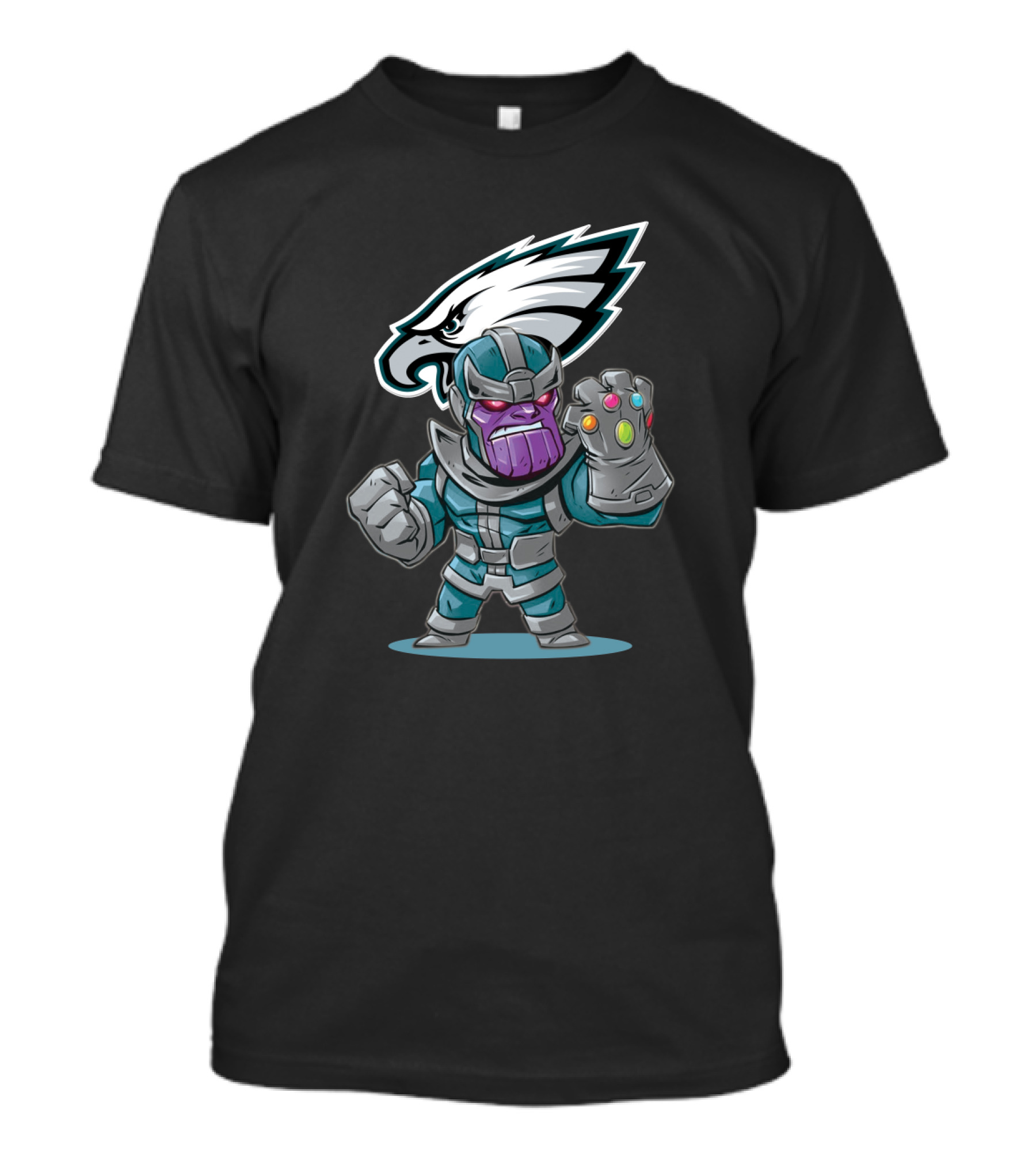Thanos Philadelphia Eagles Infinity Gauntlet Crossover T-Shirt