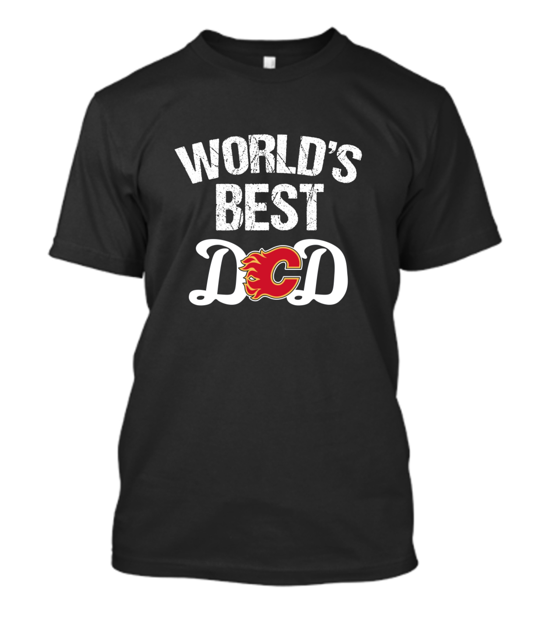 World's Best Dad Calgary Flames Fan T-Shirt