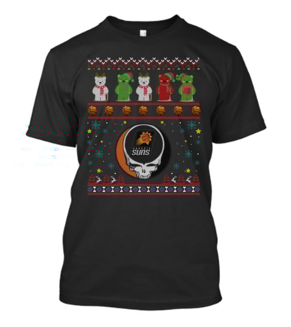 Phoenix Suns Grateful Dead Bears Christmas T-Shirt