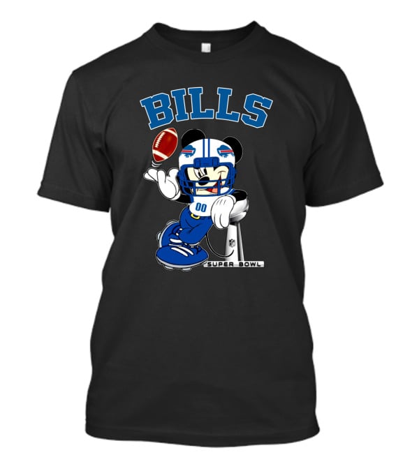 Buffalo Bills Mickey Football Super Bowl Nfl T-Shirt