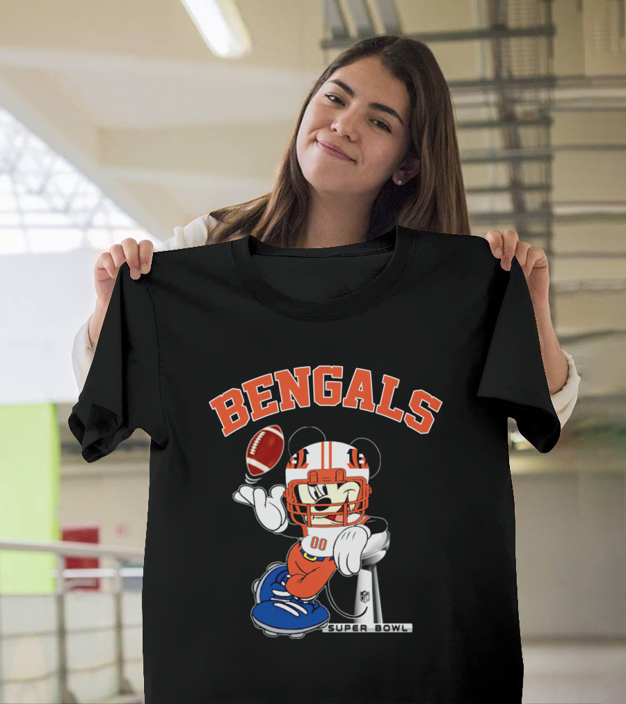 Bengals Super Bowl Nfl Mickey Football T-Shirt