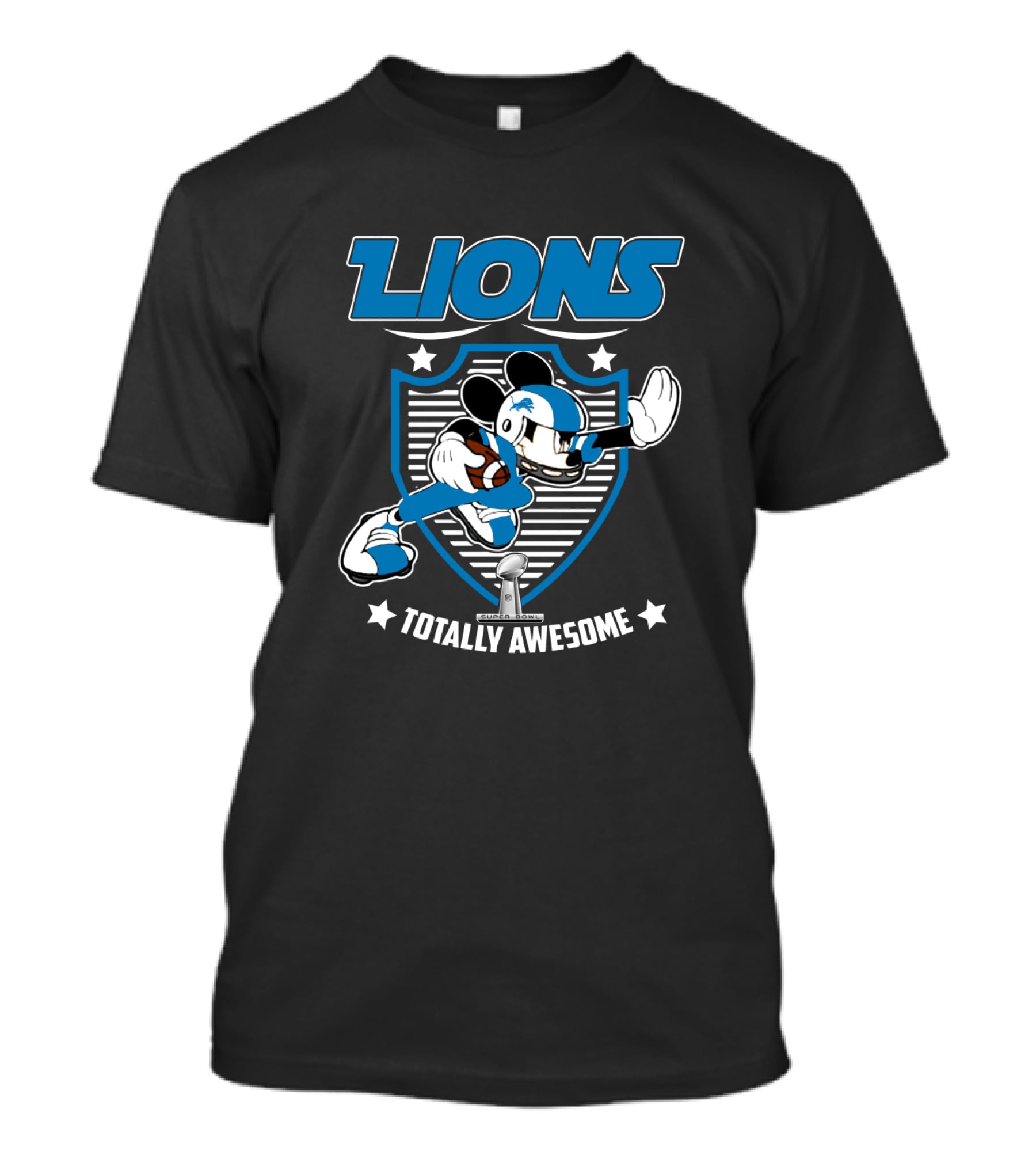 Lions Totally Awesome For Mickey Fans Detroit T-Shirt
