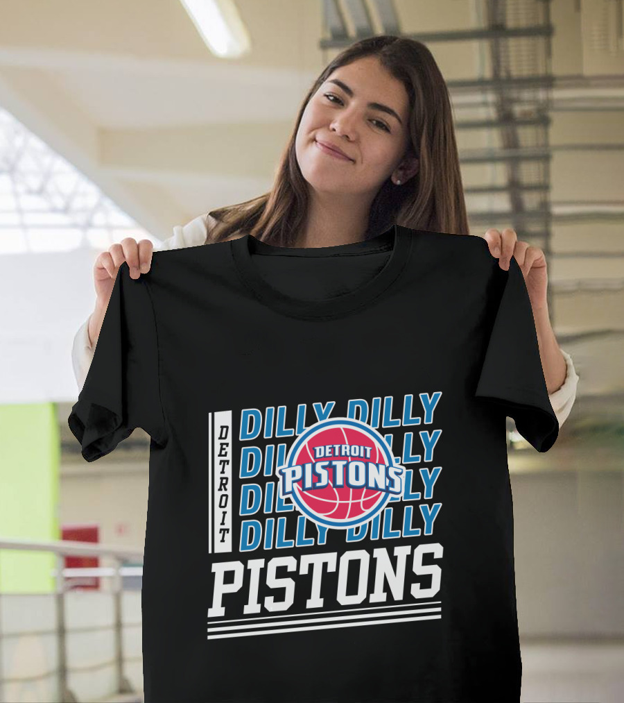 Detroit Pistons Dilly Dilly Basketball Fan Collection T-Shirt