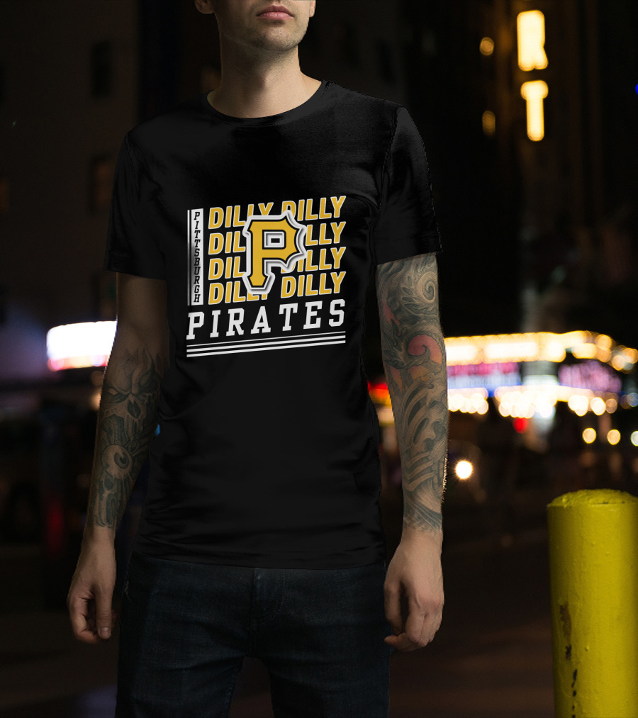 Pittsburgh Pirates Dilly Dilly P Logo Repeat T-Shirt