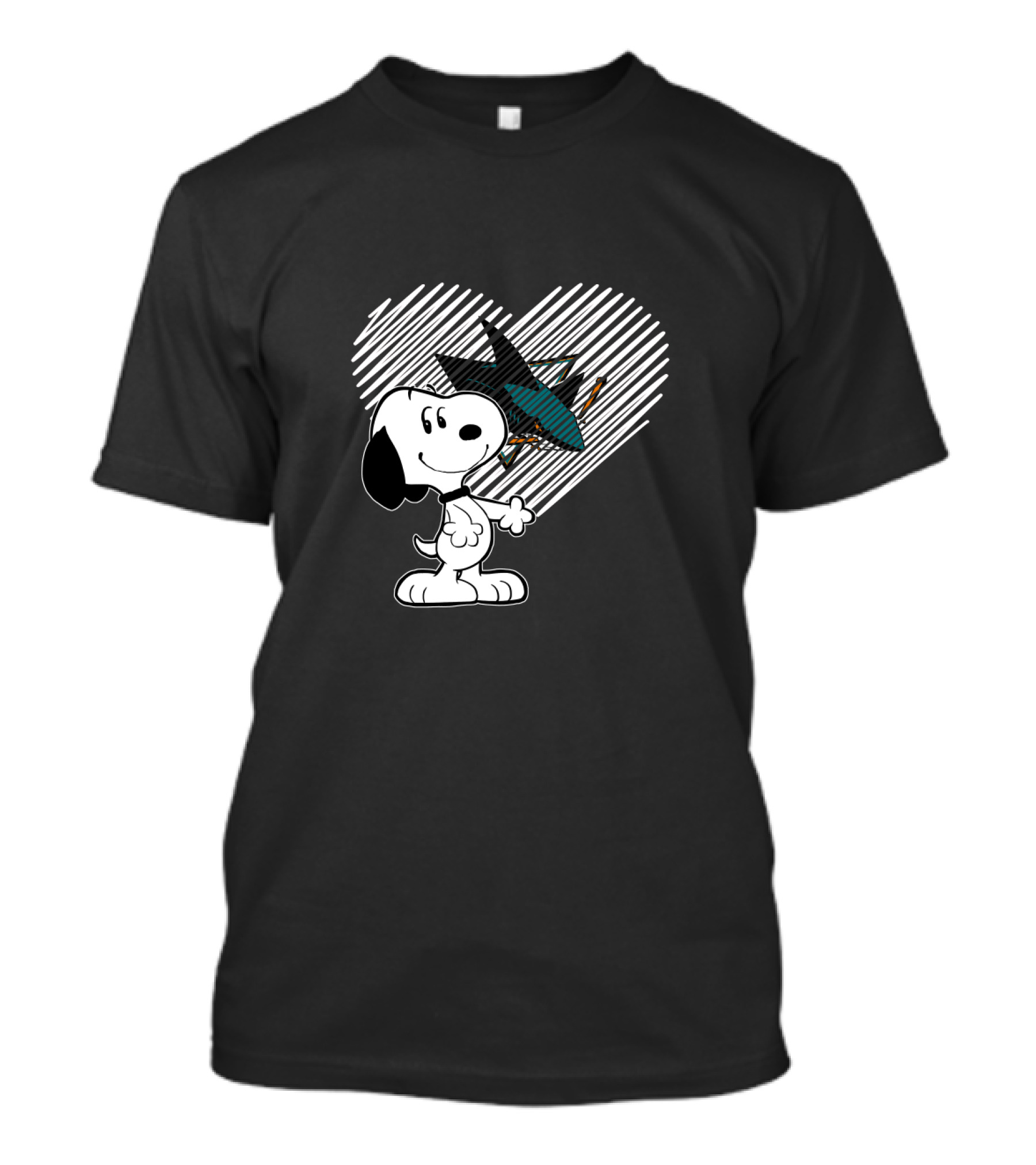 Snoopy Heart San Jose Sharks NHL Fan T-Shirt