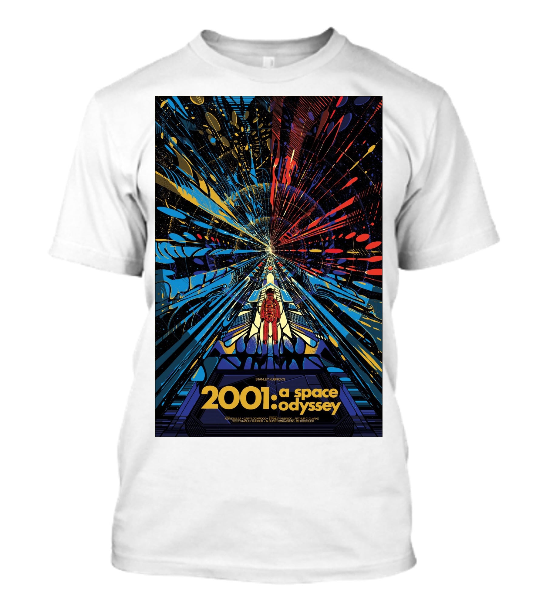 2001: A Space Odyssey Sci-Fi Psychedelic Explosion Astronaut Journey T-Shirt
