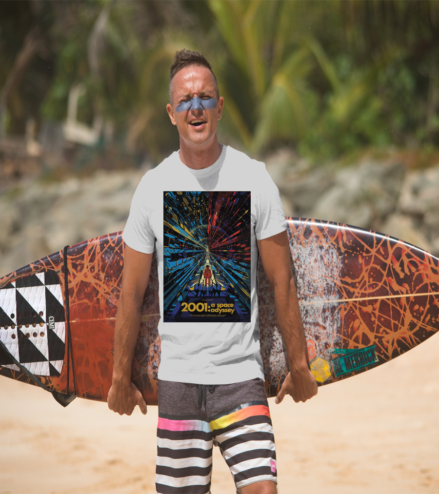 2001: A Space Odyssey Sci-Fi Psychedelic Explosion Astronaut Journey T-Shirt