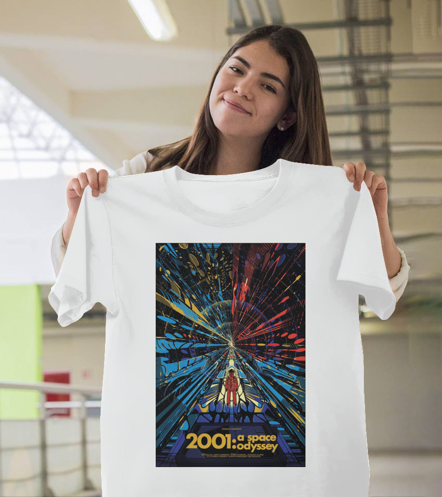 2001: A Space Odyssey Sci-Fi Psychedelic Explosion Astronaut Journey T-Shirt
