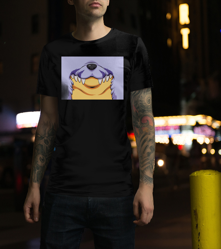 Gabu Mask Anime-Inspired Wolf Face T-Shirt