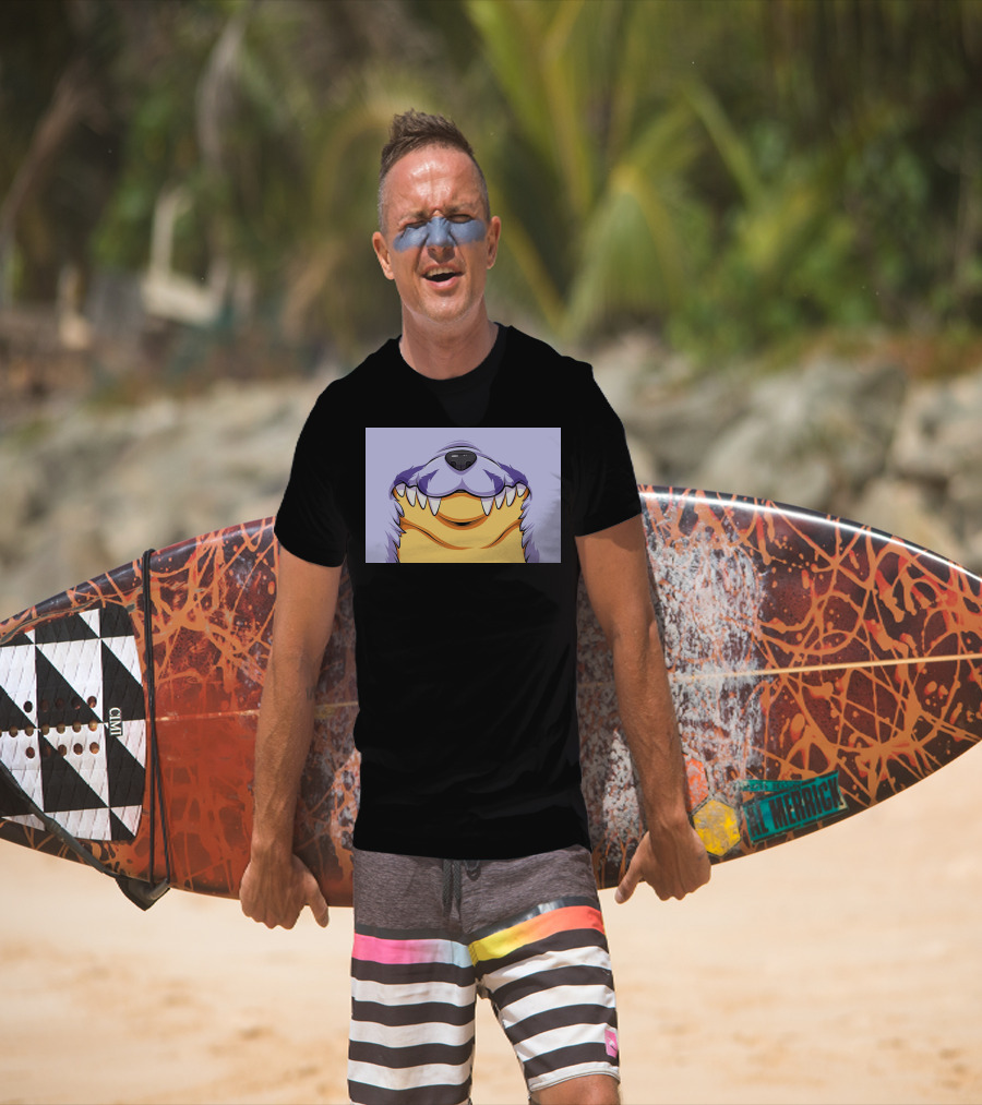 Gabu Mask Anime-Inspired Wolf Face T-Shirt