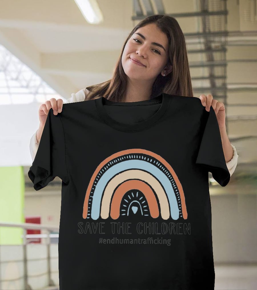 Save The Children #endhumantrafficking Rainbow T-Shirt