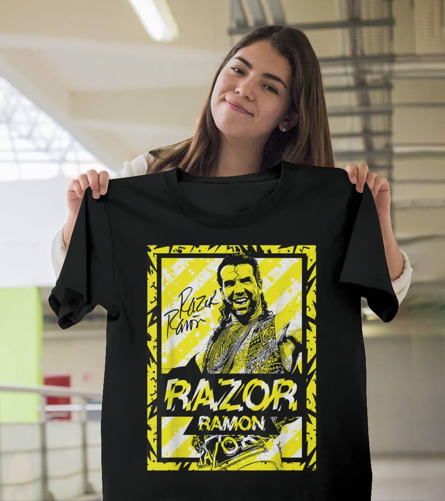 Razor Ramon Signature Yellow Stripes T-Shirt