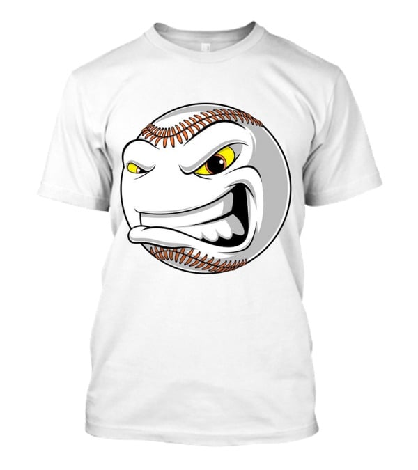 Angry Baseball Face With Fierce Expression T-Shirt