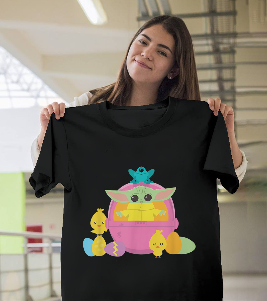 Baby Yoda Easter Chick And Egg Surprise T-Shirt