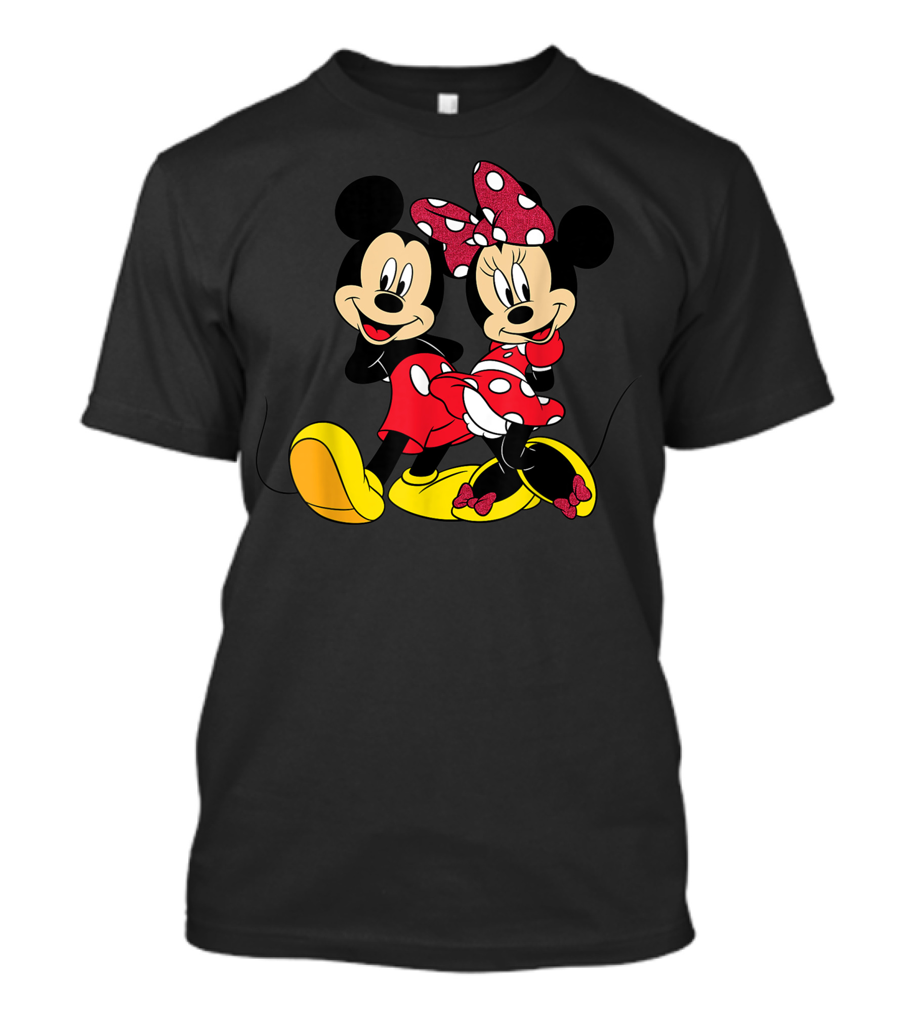 Mickey And Minnie Mouse Classic Cartoon Characters T-Shirt