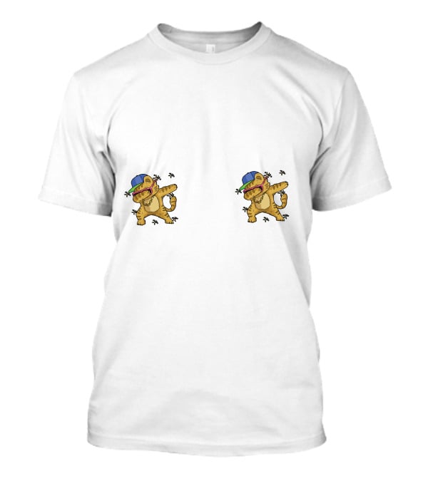 Double Dancing Dab Cats With Hats T-Shirt