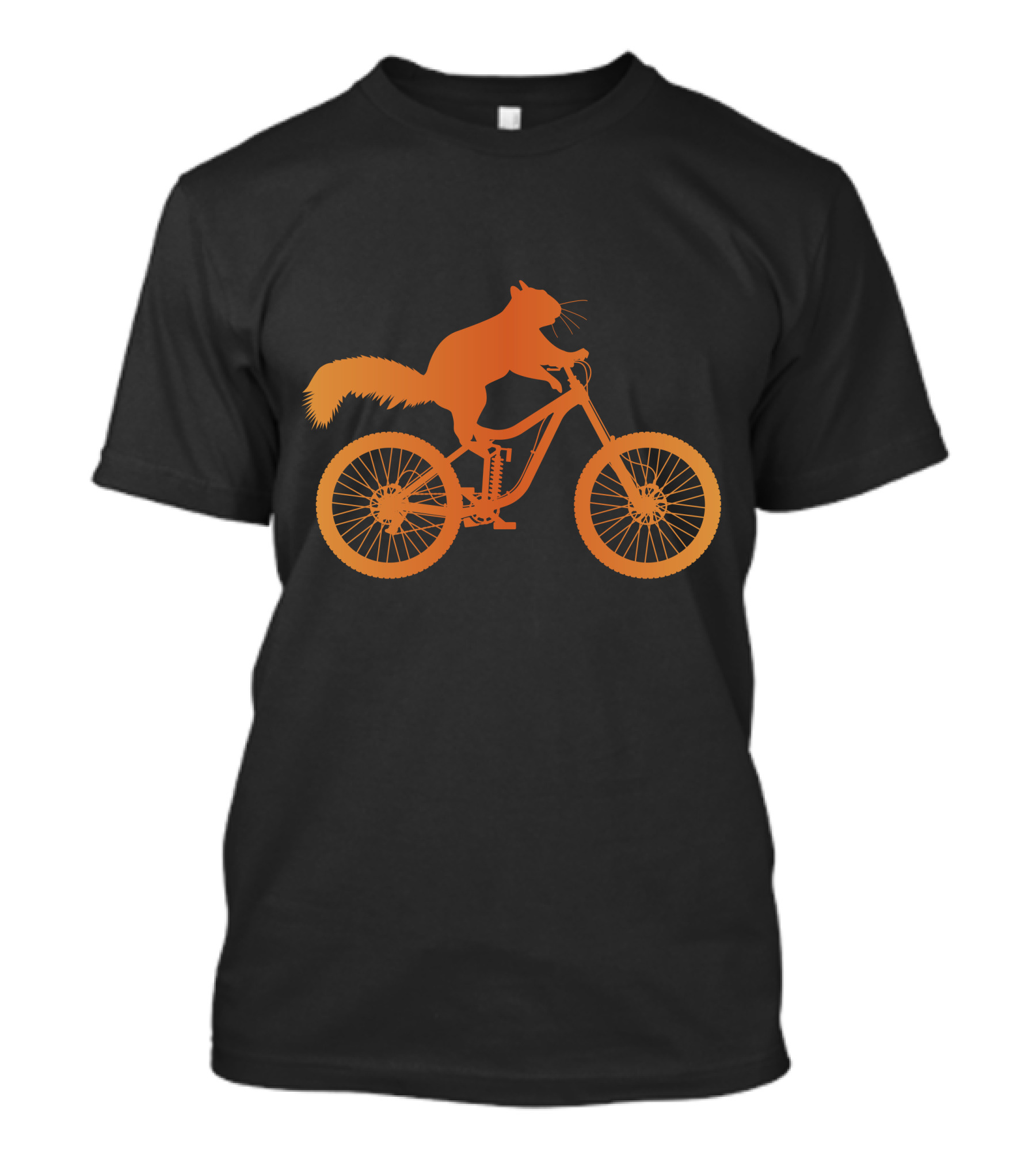 Cycling Squirrel Adventure On Mountain Bike T-Shirt