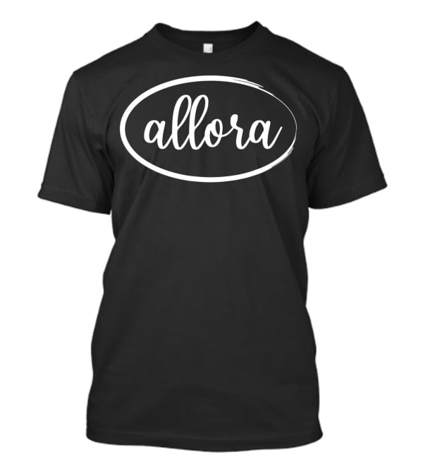 Allora Italia Quote Italia Oval Script T-Shirt