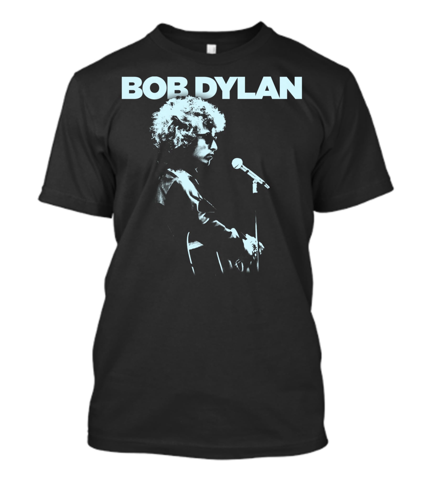 Bob Dylan Profile Microphone T-Shirt