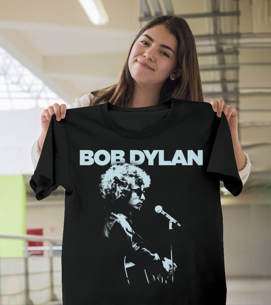 Bob Dylan Profile Microphone T-Shirt