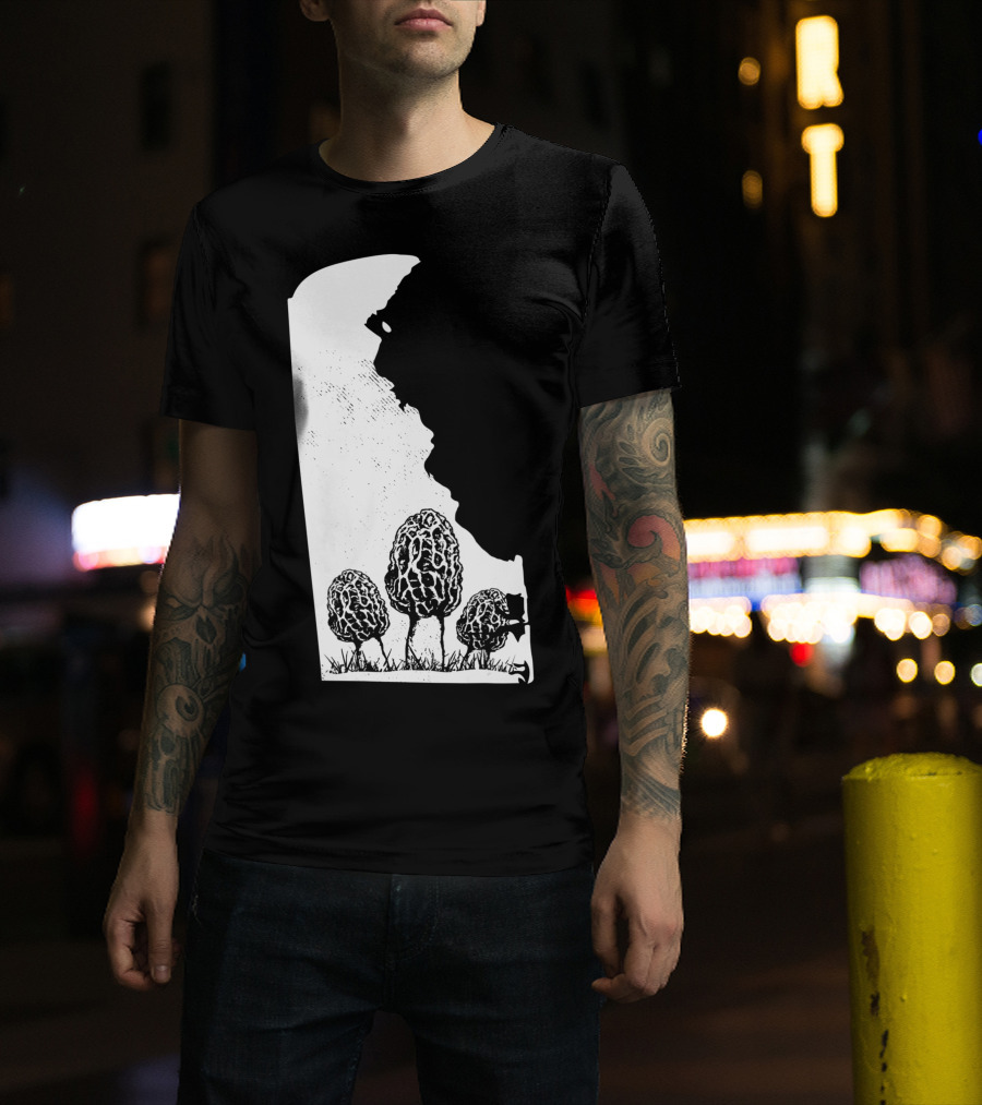 Delaware Morel Mushroom Hunting Foraging Shrooming Hunter Exploration T-Shirt