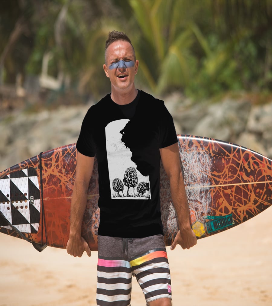 Delaware Morel Mushroom Hunting Foraging Shrooming Hunter Exploration T-Shirt