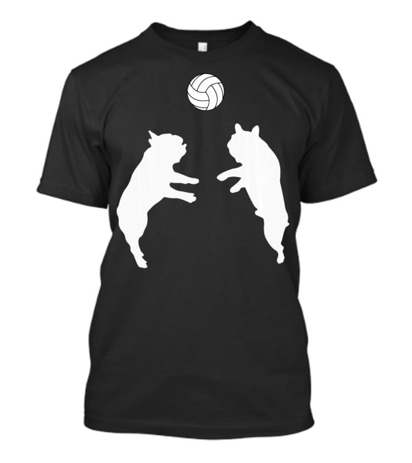 Frenchie Volleyball French Bulldog Playing Ball T-Shirt