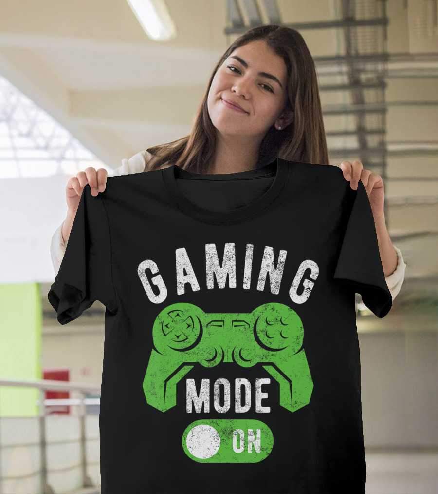 Gaming Mode On Gamer Life Cool Gamer Controller T-Shirt