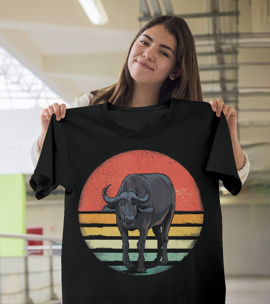Retro Vintage Buffalo Nature Lover T-Shirt