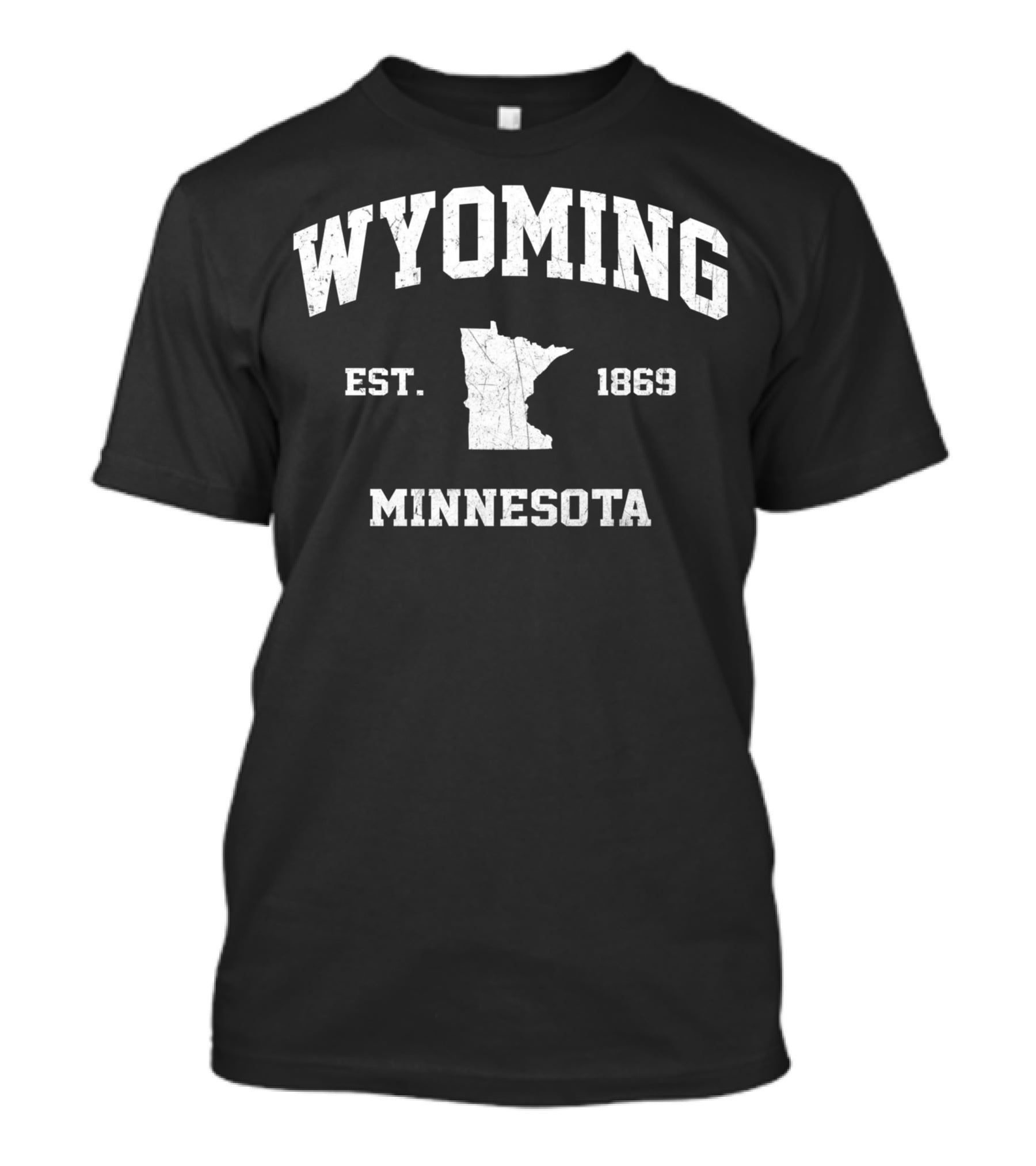 Wyoming Minnesota EST. 1869 Vintage State Athletic T-Shirt