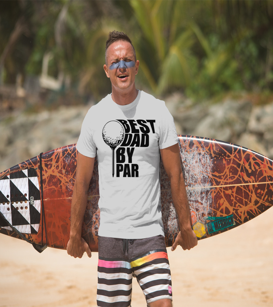 Best Dad By Par Golf Ball T-Shirt
