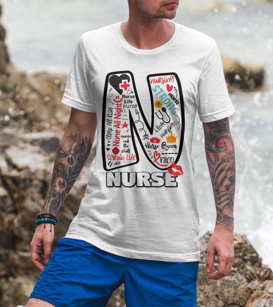 Nurse Life Nurse Strong Nurse Queen Nurse All Night Nursing Scrub Life T-Shirt