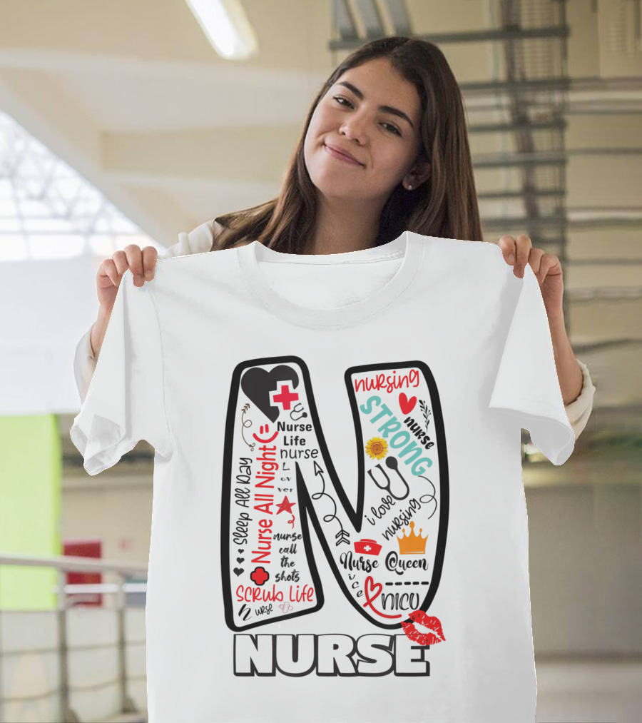 Nurse Life Nurse Strong Nurse Queen Nurse All Night Nursing Scrub Life T-Shirt