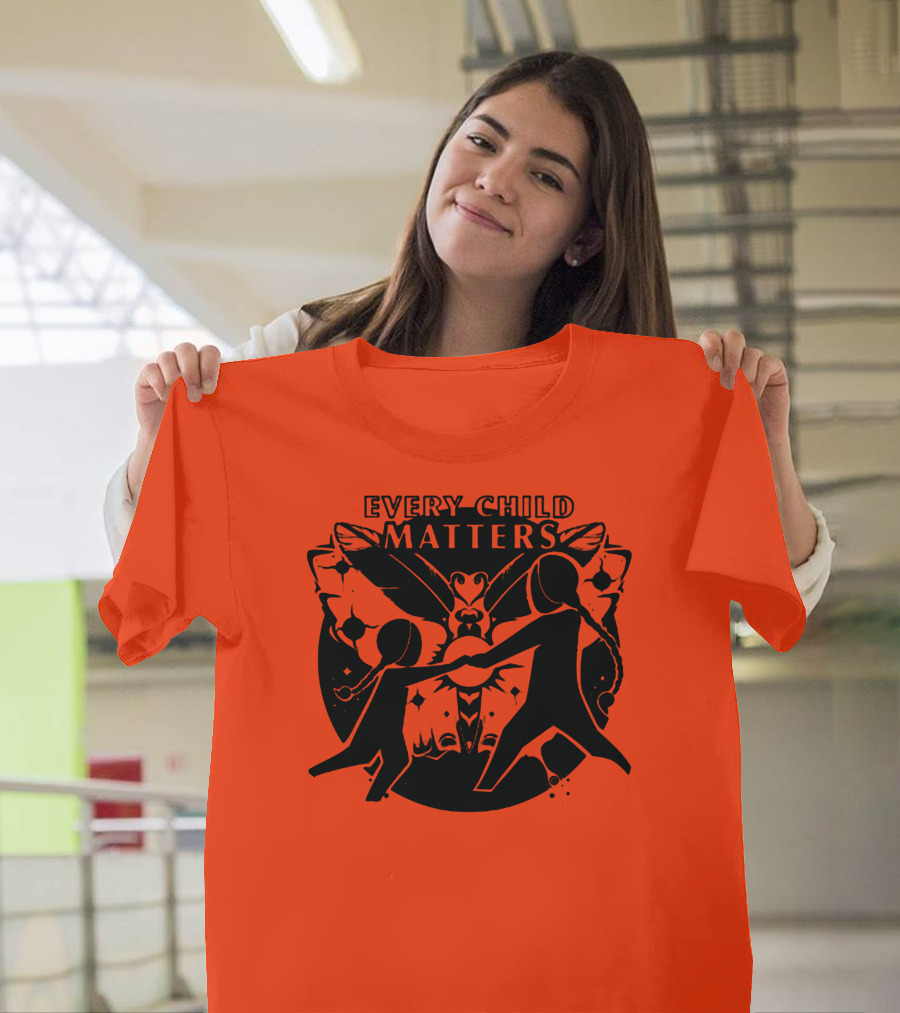 Every Child Matters Flying Back Home Butterfly Connection T-Shirt