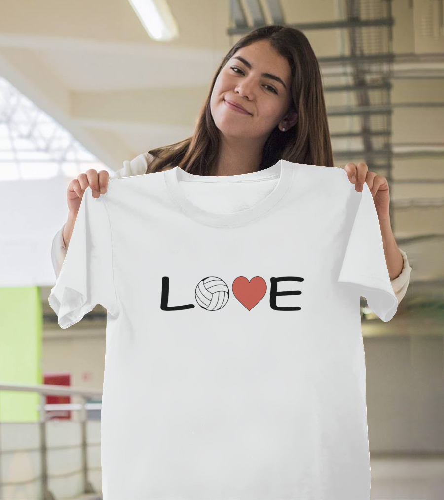 Volleyball Love Heartball T-Shirt
