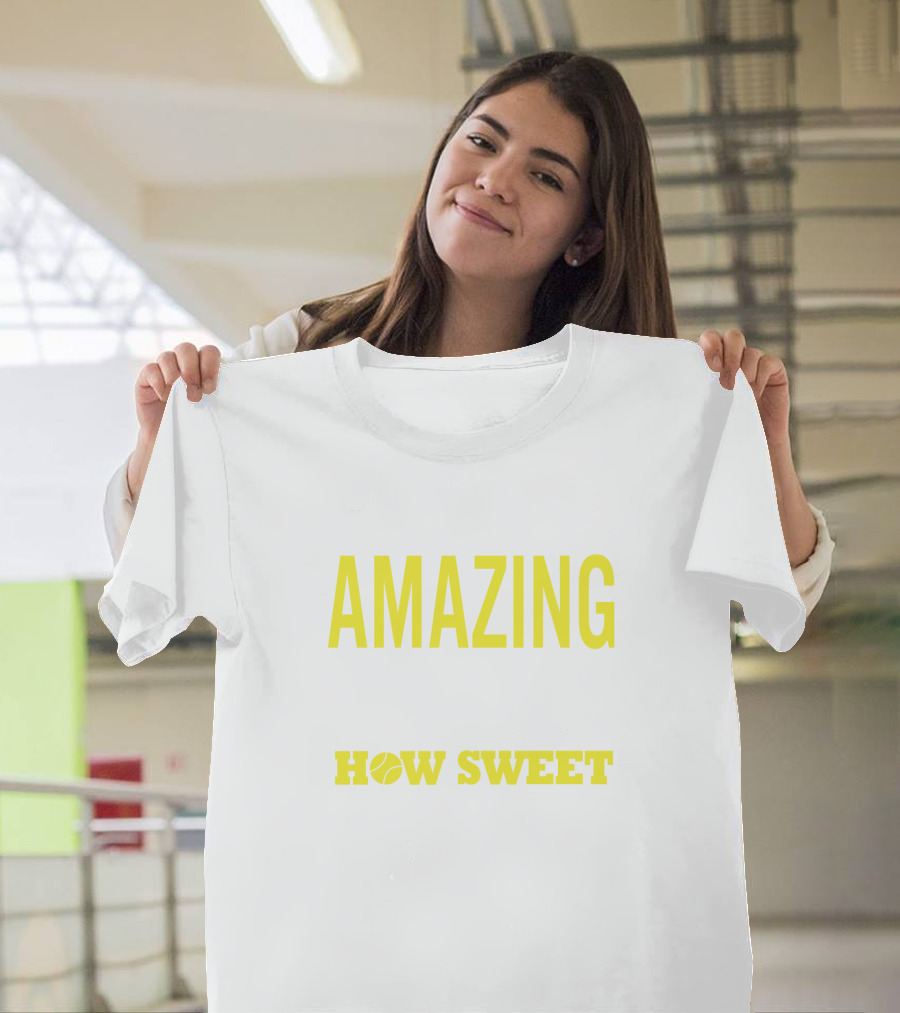 Amazing Ace How Sweet the Sound Tennis Rackets and Ball T-Shirt