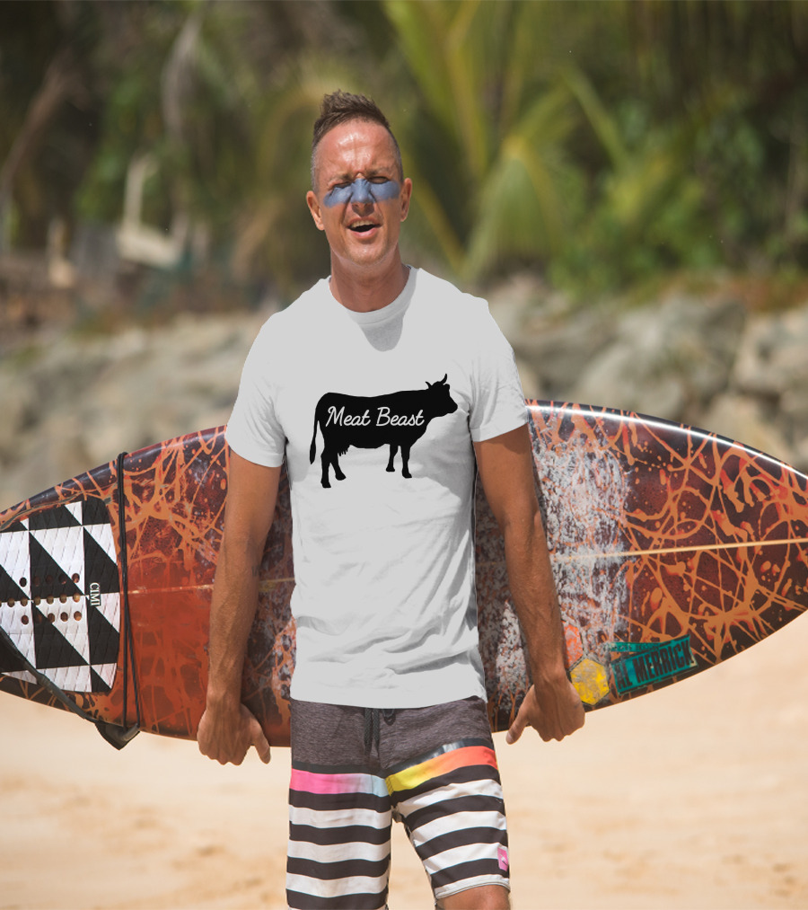 Meat Beast Bold Cow T-Shirt