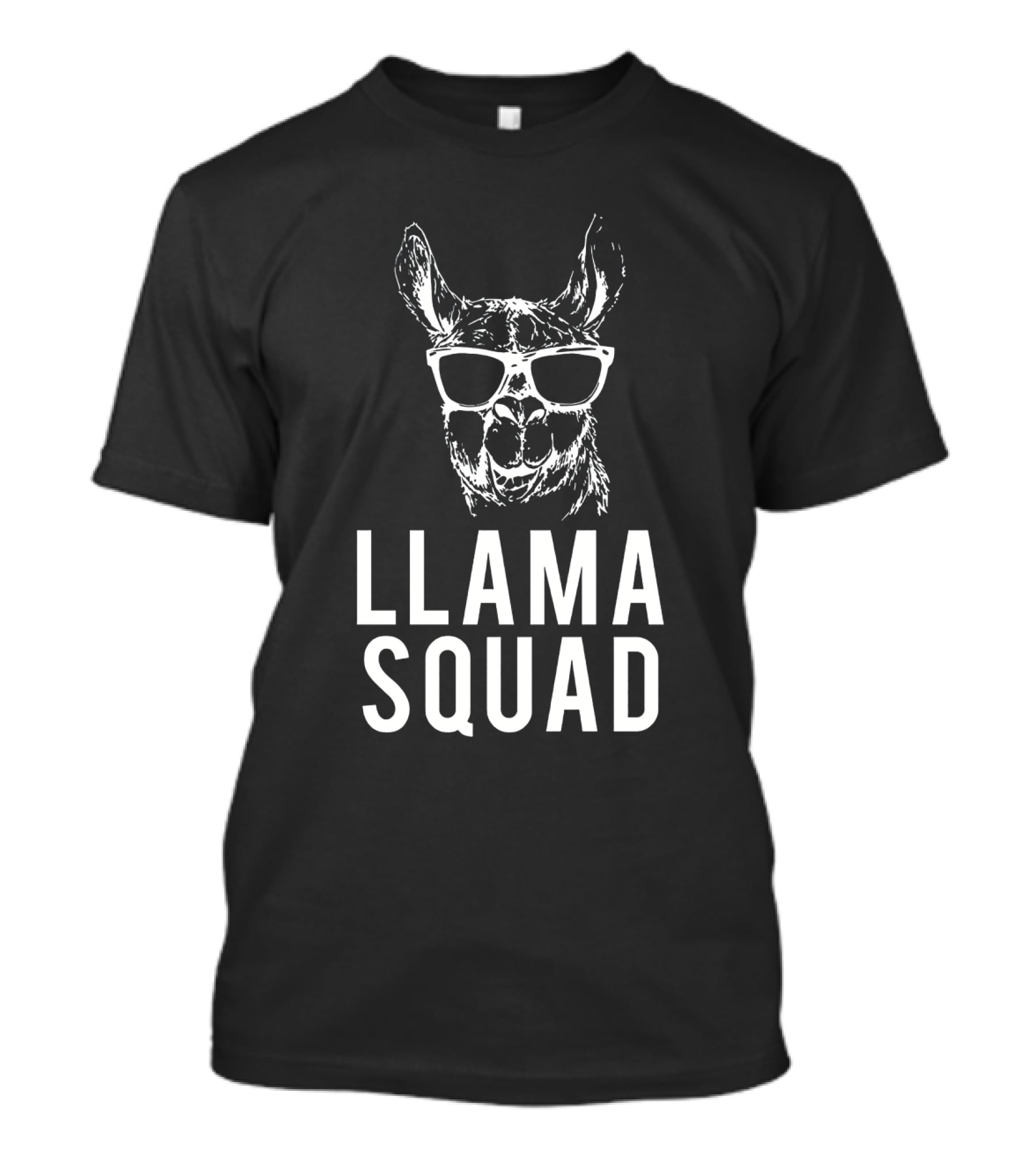 Llama Squad Sunglasses Cool Llama Club T-Shirt