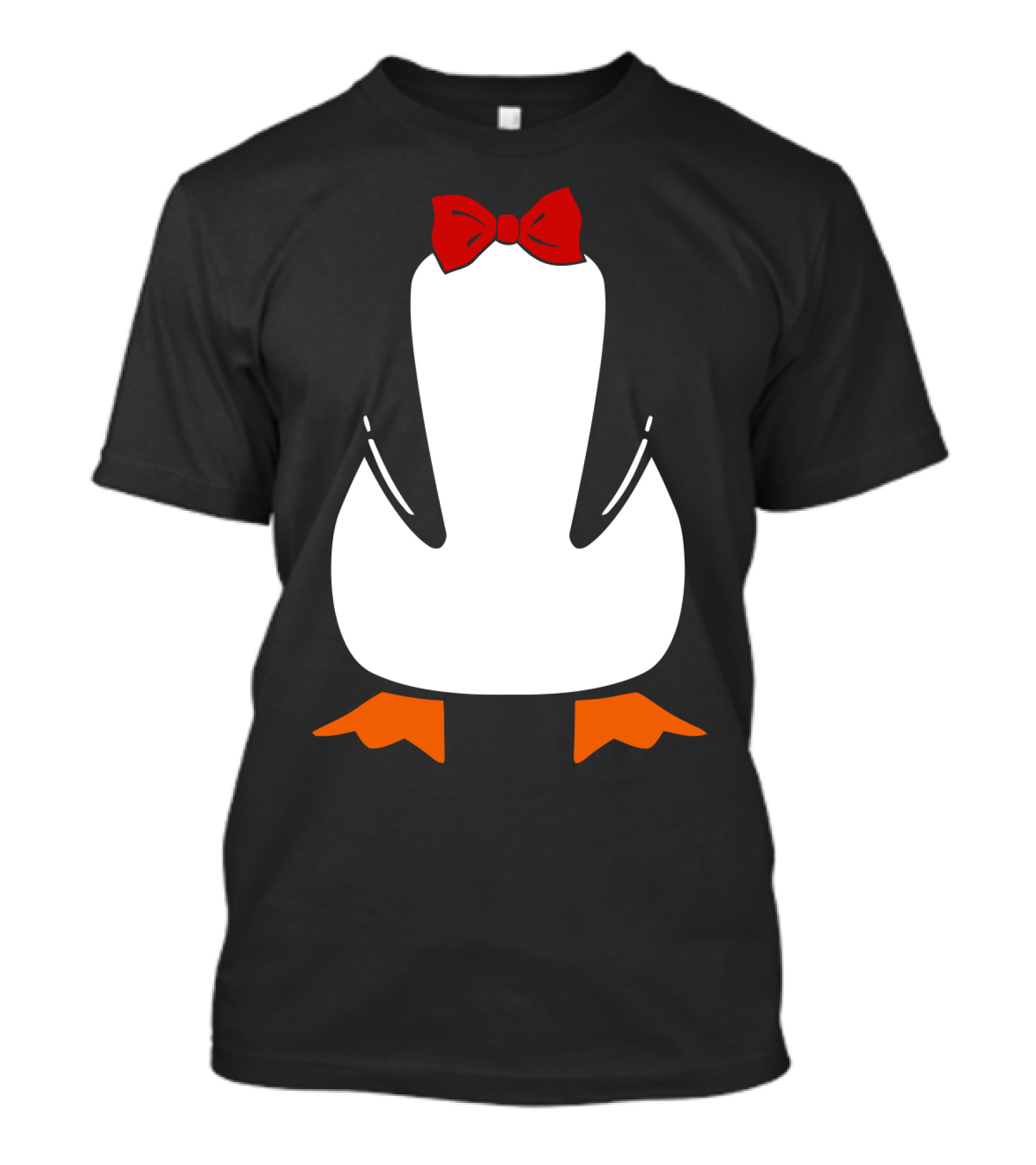 Penguin Penguin With Red Bow Tie And Orange Feet T-Shirt