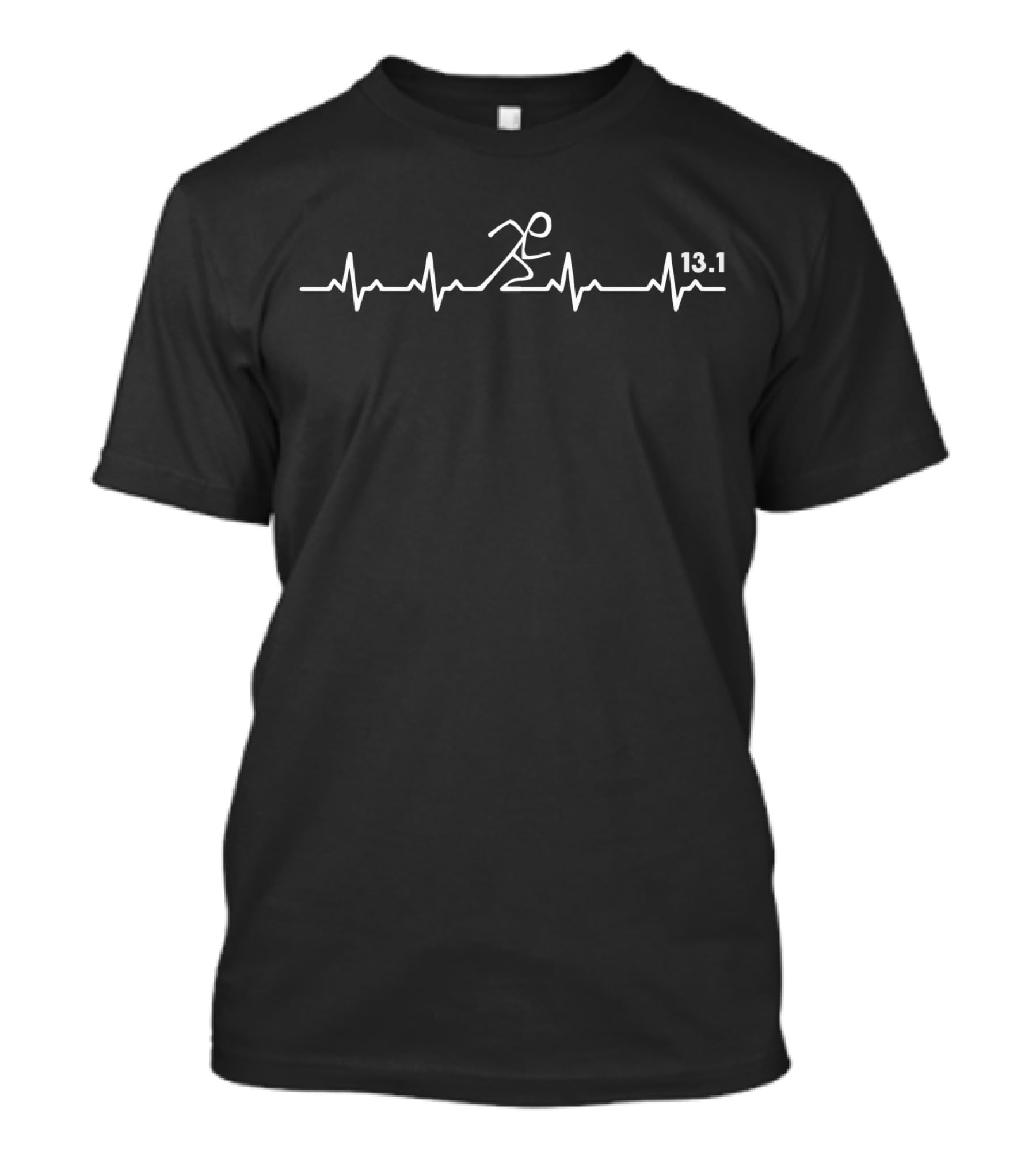 13.1 Marathon Runner Heartbeat Line T-Shirt