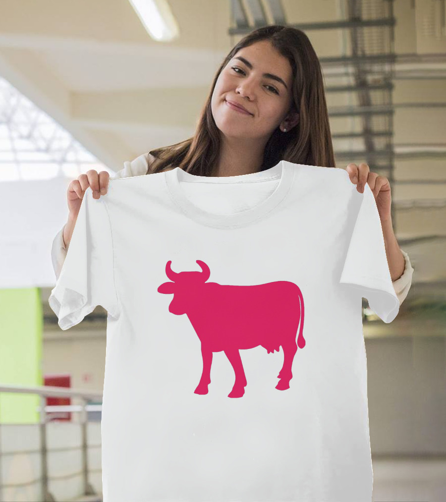 Cows Before You Go Any Further Today Is Not the Day and I Am Not the One Pink Cow T-Shirt
