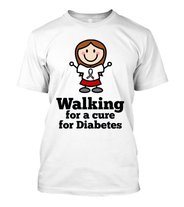 Walking For A Cure For Diabetes T-Shirt