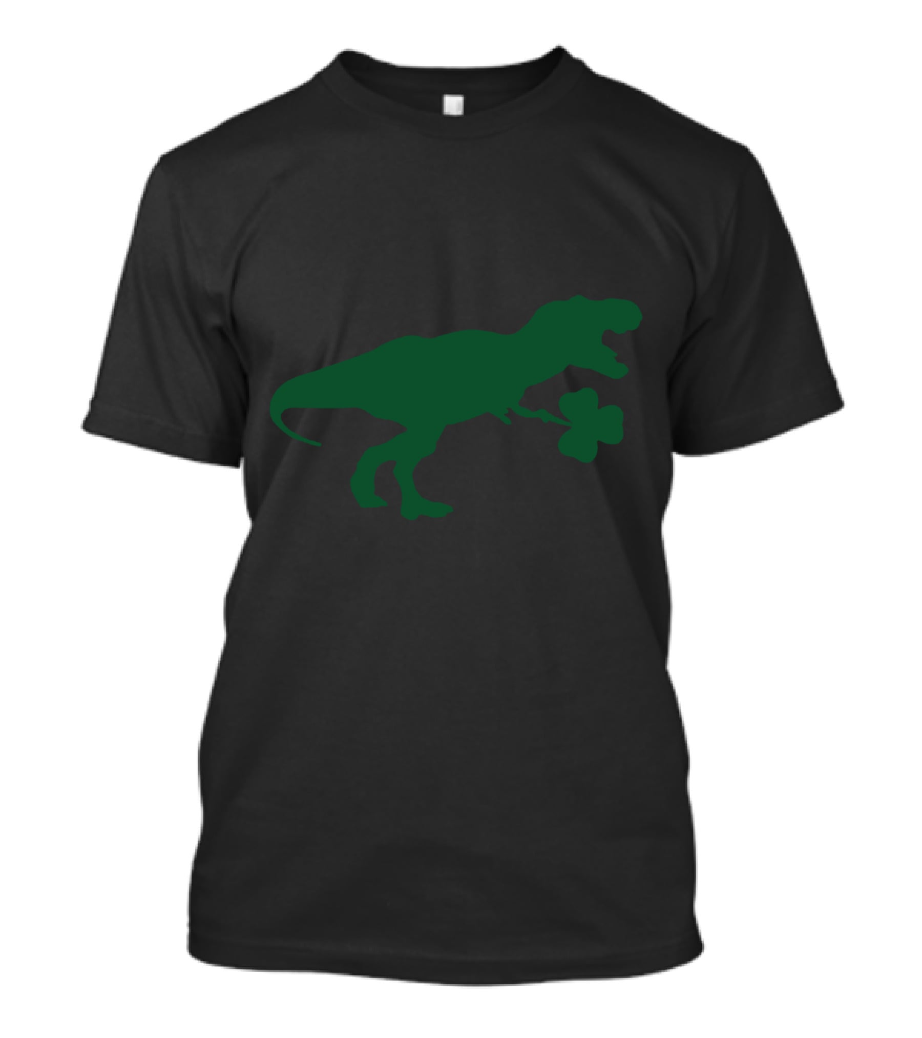 Dinosaurs Holding Shamrock For St Patrick's Day T-Shirt