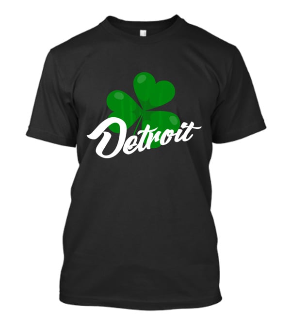 Detroit Shamrock St Patrick's Day Celebration Clovers T-Shirt