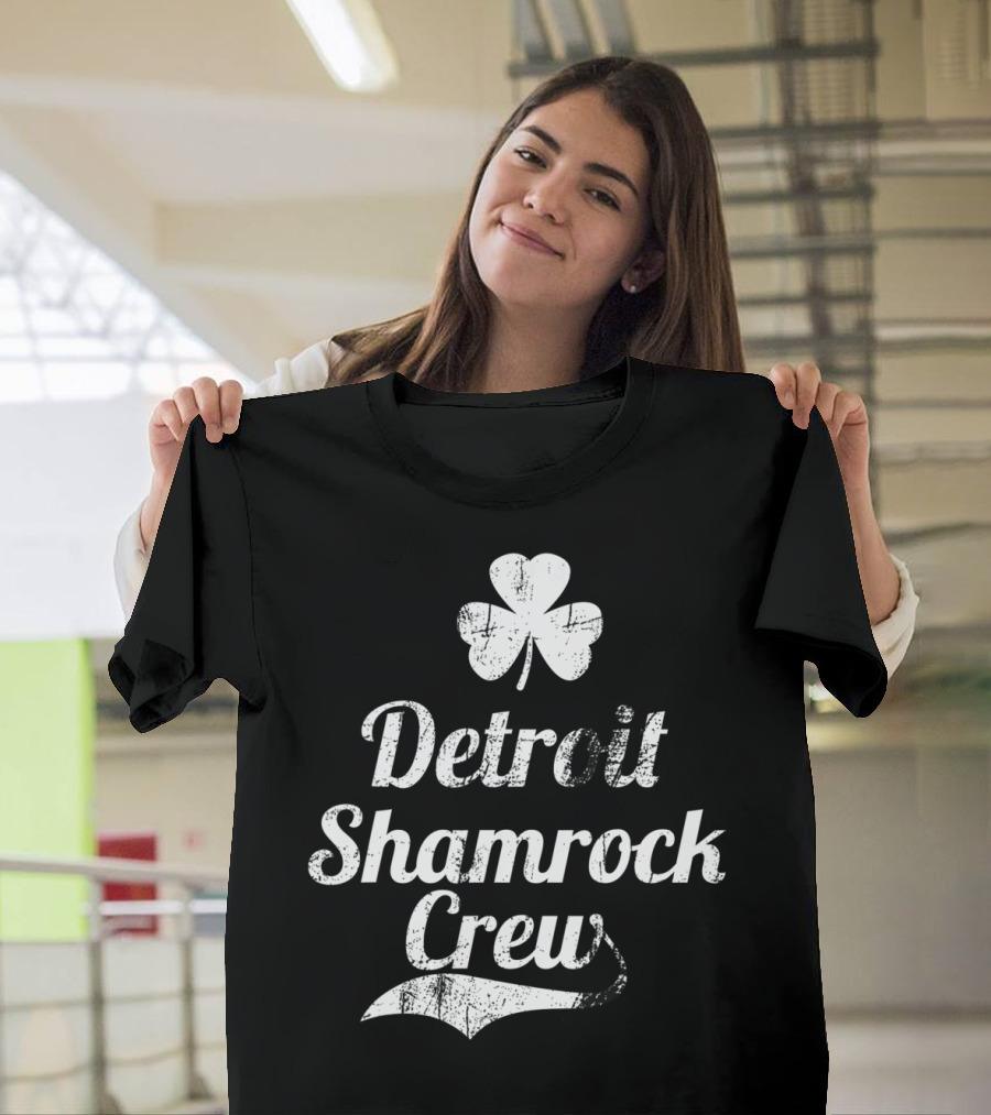 Detroit Shamrock Crew St Patricks Day Parade Irish T-Shirt
