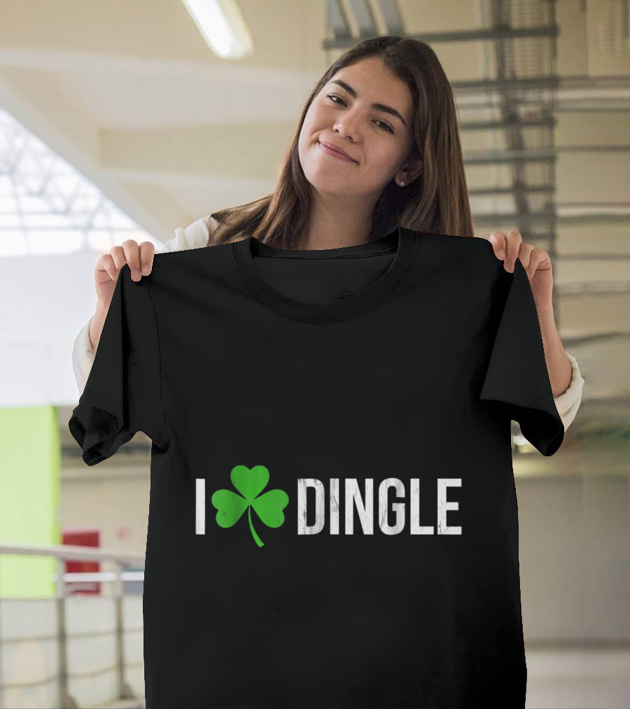 I Shamrock Dingle Ireland Irish Shamrock Heart T-Shirt