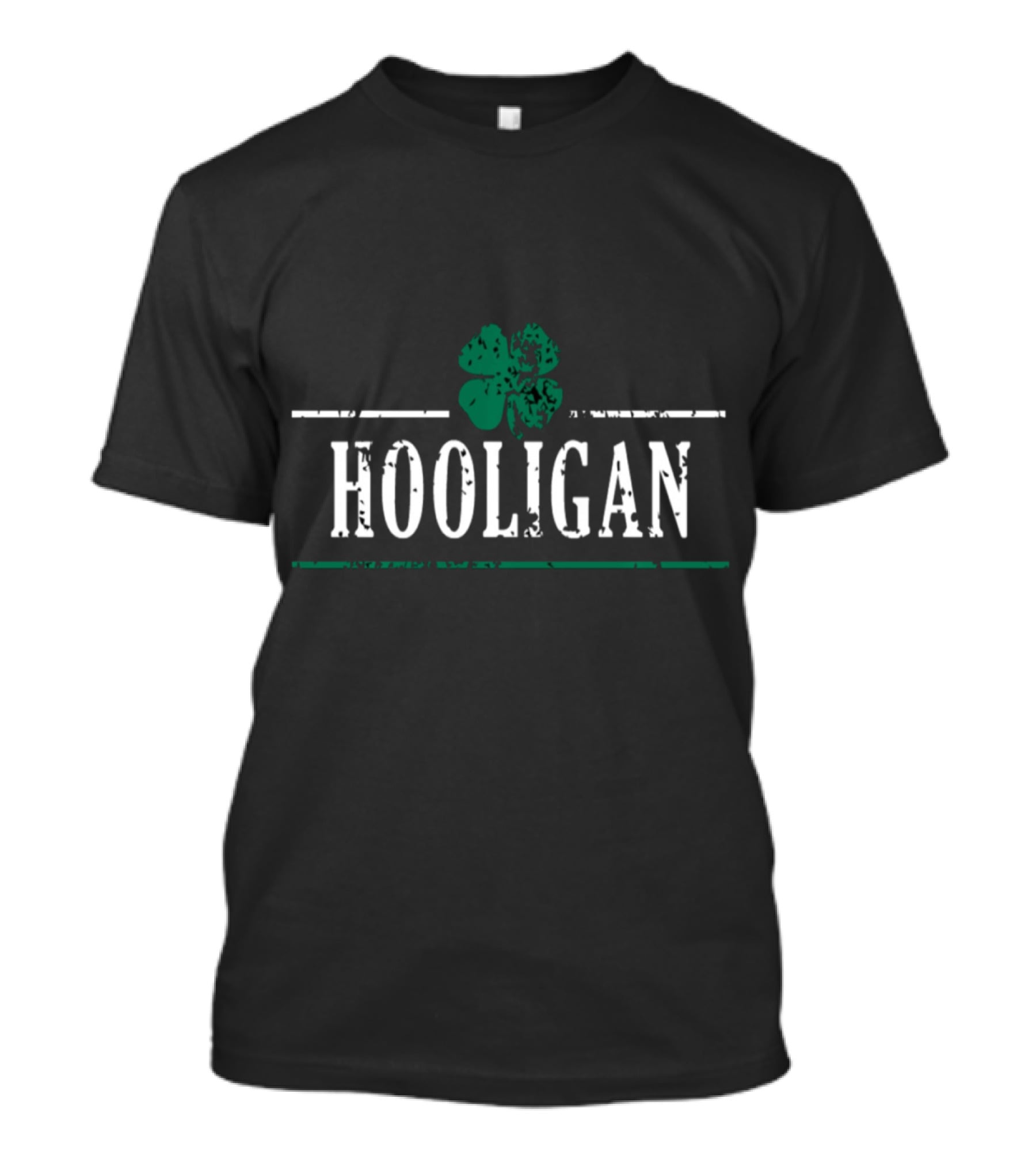 Diva Duds Hooligan St Patrick's Day Shamrock Classic Irish T-Shirt