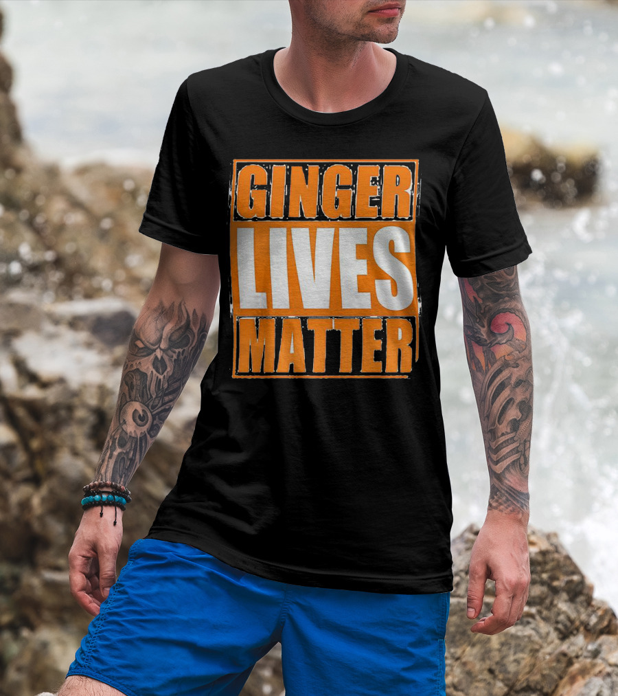 Ginger Lives Matter Funny Gingers Redhead T-Shirt